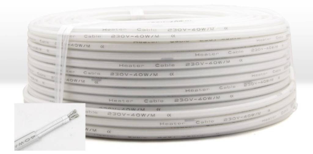 ฮีตเตอร์เส้น Cable Heater แบบม้วน