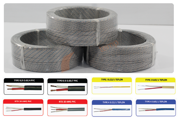 สายเทอร์โมคัปเปิ้ลและอาร์ทีดี THERMOCOUPLE & RTD WIRE